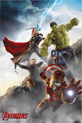 Avengers All (Officially Licensed) Paper Print(36 inch X 24 inch, Rolled)