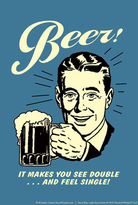 Posterhouzz Beer! It Makes You See Double...And Feel Single! Fine Art Print(18 inch X 12 inch, Rolled)
Posterhouzz Beer! It Makes You See Double...And Feel Single! Fine Art Print(18 inch X 12 inch, Rolled)