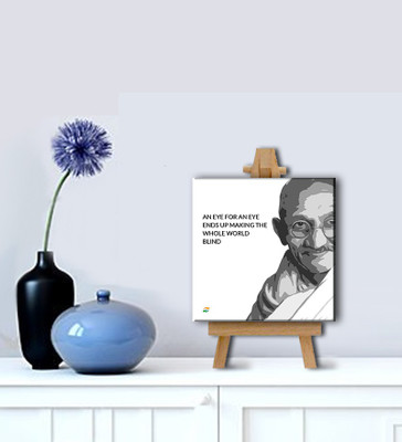 Tallenge - Mahatma Gandhi Motivational Quotes - An Eye For An Eye Only Ends Up Making The Whole World Blind - Gallery Wrap With Easel Canvas Art(8 inch X 8 inch, Gallery Wrap)
Tallenge - Mahatma Gandhi Motivational Quotes - An Eye For An Eye Only Ends Up Making The Whole World Blind - Gallery Wrap With Easel Canvas Art(8 inch X 8 inch, Gallery Wrap)