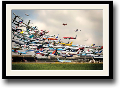 Aeroplanes Fine Art Print(10 inch X 14 inch, Framed)