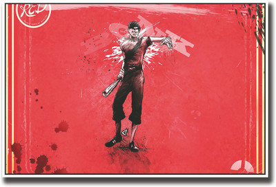 Man with baseball bat Fine Art Print(12 inch X 18 inch, Rolled)