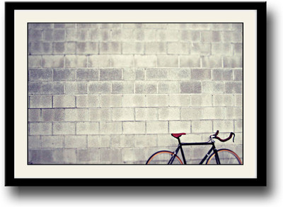 Bicycle Fine Art Print(10 inch X 14 inch, Framed)