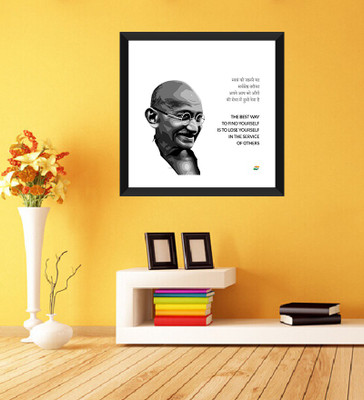 Tallenge - Mahatma Gandhi Motivational Quotes In Hindi - The Best Way To Find Yourself Is To Lose Yourself In The Service Of Others - Framed Photo Print On Photographic Paper(15 inch X 15 inch, Framed)
Tallenge - Mahatma Gandhi Motivational Quotes In Hindi - The Best Way To Find Yourself Is To Lose Yourself In The Service Of Others - Framed Photo Print On Photographic Paper(15 inch X 15 inch, Framed)