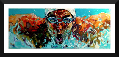 Spirit Of Sports - Painting - The Swimmer - Medium Size Framed Poster Paper Print(18 inch X 7 inch)
Spirit Of Sports - Painting - The Swimmer - Medium Size Framed Poster Paper Print(18 inch X 7 inch)