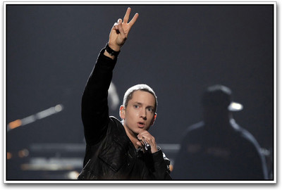 Eminem Singing Paper Print(12 inch X 18 inch)