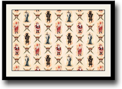 Merry Christmas art Fine Art Print(10 inch X 14 inch, Framed)