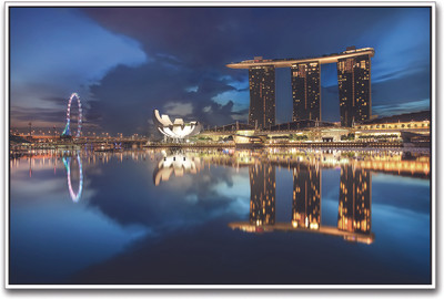 Artistic City View Paper Print(12 inch X 18 inch)