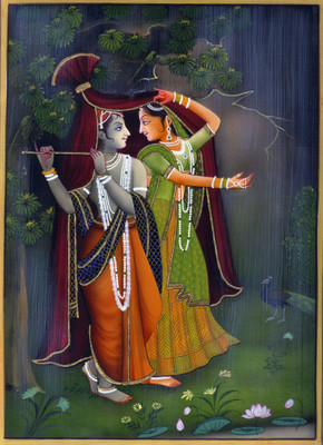 Tallenge - Krishna With Radha Playing Flute In Vrindavana Painting - A3 Size Rolled Poster Paper Print(16.5 inch X 11.7 inch, Rolled)
Tallenge - Krishna With Radha Playing Flute In Vrindavana Painting - A3 Size Rolled Poster Paper Print(16.5 inch X 11.7 inch, Rolled)