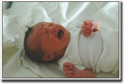 Newborn baby crying Fine Art Print(12 inch X 18 inch, Rolled)