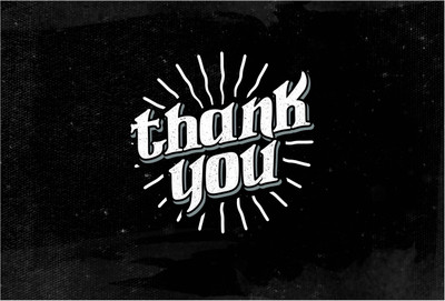 Thank you wallpaper Paper Print(13 inch X 19 inch, Rolled)