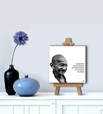 Tallenge - Mahatma Gandhi Motivational Quotes - The Best Way To Find Yourself Is To Lose Yourself In The Service Of Others - Gallery Wrap With Easel Canvas Art(8 inch X 8 inch, Gallery Wrap)
Tallenge - Mahatma Gandhi Motivational Quotes - The Best Way To Find Yourself Is To Lose Yourself In The Service Of Others - Gallery Wrap With Easel Canvas Art(8 inch X 8 inch, Gallery Wrap)