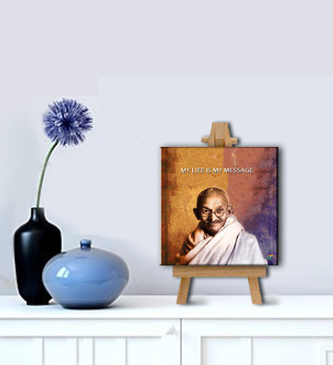 Tallenge - Mahatma Gandhi Motivational Quotes - My Life Is My Message - Gallery Wrap With Easel Canvas Art(8 inch X 8 inch, Gallery Wrap)
Tallenge - Mahatma Gandhi Motivational Quotes - My Life Is My Message - Gallery Wrap With Easel Canvas Art(8 inch X 8 inch, Gallery Wrap)