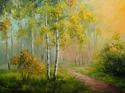 Nature Painting Canvas Art(18 inch X 24 inch)