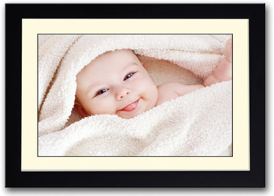 Happy Baby Fine Art Print(14 inch X 20 inch, Framed)