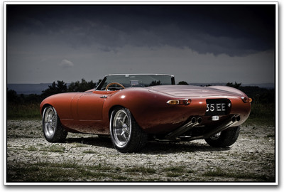 Red Jaquar sports Car Paper Print(12 inch X 18 inch)