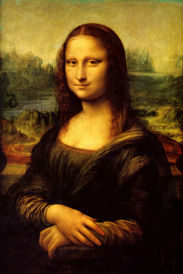 Oshi - Mona Lisa Fine Art Painting Paper Print(18 inch X 12 inch, Streched)