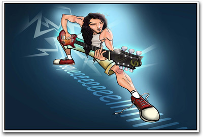 Guitar Squeel Paper Print(12 inch X 18 inch)