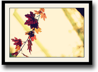 Beautiful autumn leaves Fine Art Print(10 inch X 14 inch, Framed)
