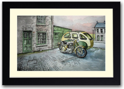 Artistic Bike AFP0509 Fine Art Print(14 inch X 20 inch, Framed)