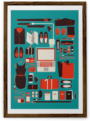 Travel Fine Art Print(36 inch X 24 inch, Framed)
