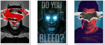 Batman vs Superman Dawn of Justice - Pack of 3 Paper Print(19 inch X 13 inch, Rolled)
Batman vs Superman Dawn of Justice - Pack of 3 Paper Print(19 inch X 13 inch, Rolled)