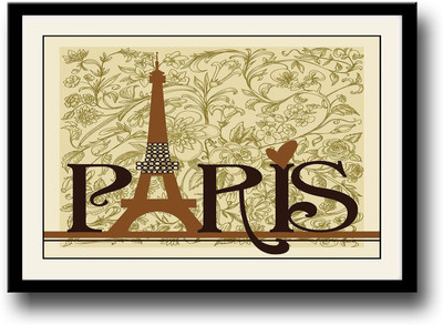 Paris tower love Fine Art Print(10 inch X 14 inch, Framed)