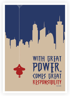 Great Power Comes Great Responsibility Voltaire Quotes Poster Paper Print(18 inch X 12 inch, Rolled)
Great Power Comes Great Responsibility Voltaire Quotes Poster Paper Print(18 inch X 12 inch, Rolled)