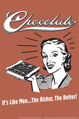 bCreative Chocolate It's Like Men...The Richer, The Better! (Officially Licensed) Paper Print(18 inch X 12 inch)
bCreative Chocolate It's Like Men...The Richer, The Better! (Officially Licensed) Paper Print(18 inch X 12 inch)