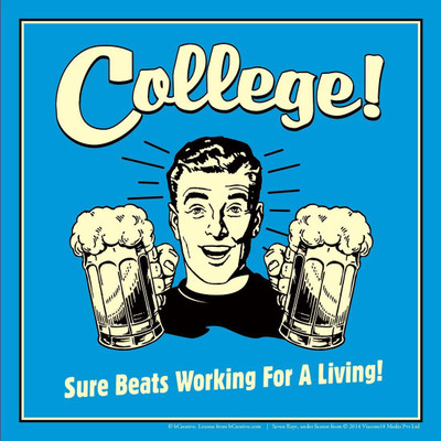 Posterhouzz College Sure Beats Working For Living Poster Fine Art Print(12 inch X 12 inch, Rolled)
Posterhouzz College Sure Beats Working For Living Poster Fine Art Print(12 inch X 12 inch, Rolled)