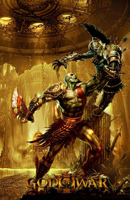 Posterhouzz God Of War 3 (A)Poster Fine Art Print(18 inch X 12 inch, Rolled)