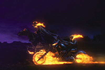 Ghost Rider Race Paper Print(12 inch X 18 inch, Rolled)
