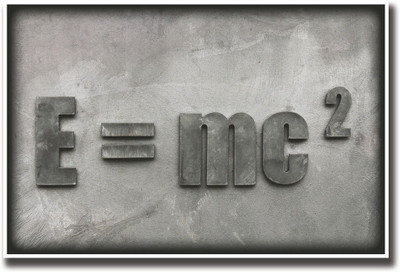 E=mc square Fine Art Print(12 inch X 18 inch, Rolled)