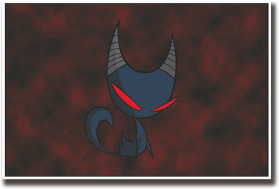Cat with red eyes Fine Art Print(12 inch X 18 inch, Rolled)