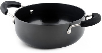 Sumeet 3mm Hard Anodised No. 10 Deep Kadhai 14 cm(Hard Anodised, Non-stick), Black
Sumeet 3mm Hard Anodised No. 10 Deep Kadhai 14 cm(Hard Anodised, Non-stick), Black