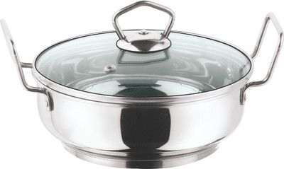 Vinod Friendly with Lid Kadhai 24 cm with Lid(Stainless Steel, Induction Bottom)
Vinod Friendly with Lid Kadhai 24 cm with Lid(Stainless Steel, Induction Bottom)