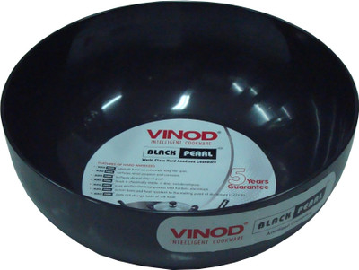 Vinod Kadhai 13 cm(Hard Anodised, Non-stick), Black