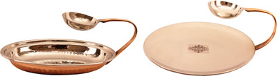 IndianArtVilla Steel Copper Set of 1 Platter with attached bowl & 1 tawa with attached bowl Tawa 22 cm diameter(Steel, Copper), Brown;silver
IndianArtVilla Steel Copper Set of 1 Platter with attached bowl & 1 tawa with attached bowl Tawa 22 cm diameter(Steel, Copper), Brown;silver
