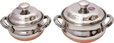 Ekonomica Palio Dish Handi 1 L with Lid(Stainless Steel)