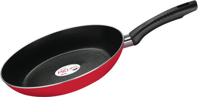 Pigeon Mio Fry Pan 30 cm diameter(Aluminium, Non-stick), Red