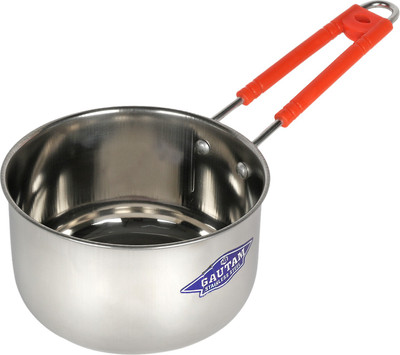 SHREE GAUTAM Sturdy Handle Sauce Pan 17 cm diameter(Stainless Steel, Induction Bottom)
SHREE GAUTAM Sturdy Handle Sauce Pan 17 cm diameter(Stainless Steel, Induction Bottom)