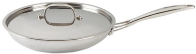 Alda Tri Ply Stainless Steel Fry Pan with Lid Fry Pan 26 cm diameter with Lid(Stainless Steel, Induction Bottom)
Alda Tri Ply Stainless Steel Fry Pan with Lid Fry Pan 26 cm diameter with Lid(Stainless Steel, Induction Bottom)