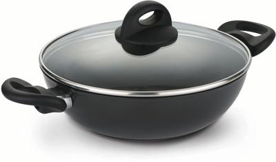 Pigeon Hard anodized cookware- titanium Kadhai 20 cm with Lid(Hard Anodised, Non-stick, Induction Bottom), Black
Pigeon Hard anodized cookware- titanium Kadhai 20 cm with Lid(Hard Anodised, Non-stick, Induction Bottom), Black