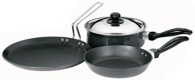 Hawkins Futura Cookware Set NA Pan 22 cm diameter with Lid(Aluminium, Non-stick, Induction Bottom), Black
Hawkins Futura Cookware Set NA Pan 22 cm diameter with Lid(Aluminium, Non-stick, Induction Bottom), Black