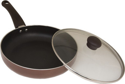 Uniqraft Brown Fry Fry Pan 24 cm diameter with Lid(Aluminium, Non-stick, Induction Bottom)
Uniqraft Brown Fry Fry Pan 24 cm diameter with Lid(Aluminium, Non-stick, Induction Bottom)
