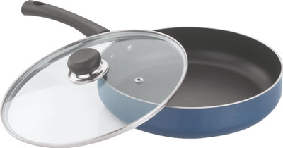 Vinod 24 cm Deep Fry Pan with Lid 3 mm Fry Pan 24 cm diameter with Lid(Aluminium, Non-stick), Blue
Vinod 24 cm Deep Fry Pan with Lid 3 mm Fry Pan 24 cm diameter with Lid(Aluminium, Non-stick), Blue