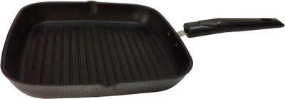 Bigchef Grill Pan 0 cm diameter(Aluminium, Non-stick), Black