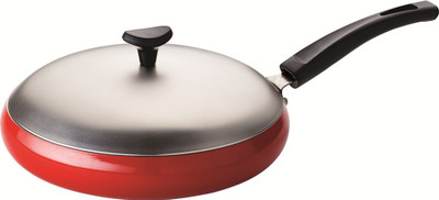 RECON Grandchef Fry Pan 25 cm diameter(Aluminium, Non-stick), Red