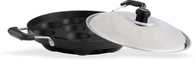 Sumeet Nonstick 3mm Appam Patra 12 Pcs With Lid & Handle Paniyarakkal with Lid(Aluminium, Non-stick), Black;red
Sumeet Nonstick 3mm Appam Patra 12 Pcs With Lid & Handle Paniyarakkal with Lid(Aluminium, Non-stick), Black;red