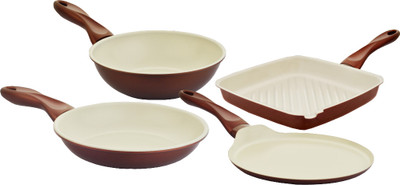 Mondo Ceramic Coated Cookware Set Stir Fry Pan 26 cm diameter(Ceramic, Non-stick), Brown
Mondo Ceramic Coated Cookware Set Stir Fry Pan 26 cm diameter(Ceramic, Non-stick), Brown