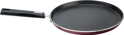 Nirlep Tawa 27 cm diameter(Aluminium, Non-stick), Black